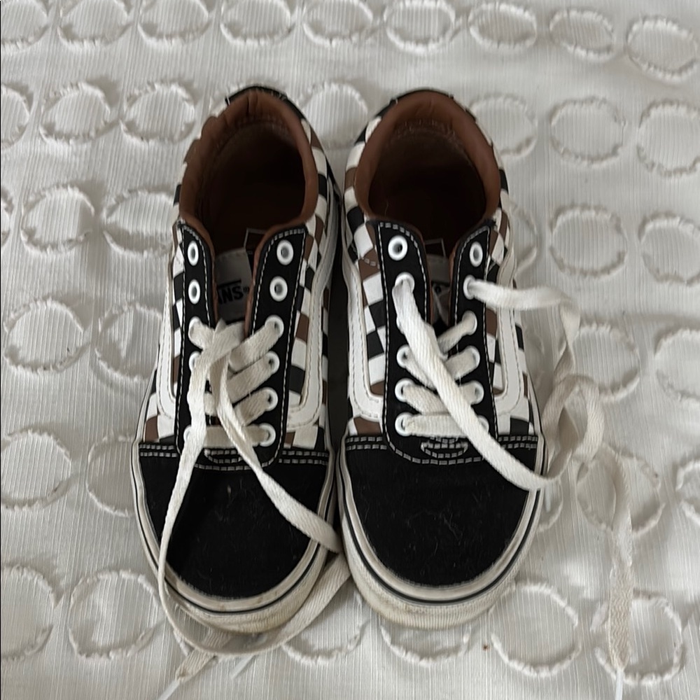 Vans Kids Black and Brown Sneakers